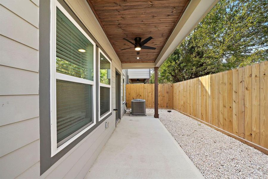 Backyard Area with covered Lanai