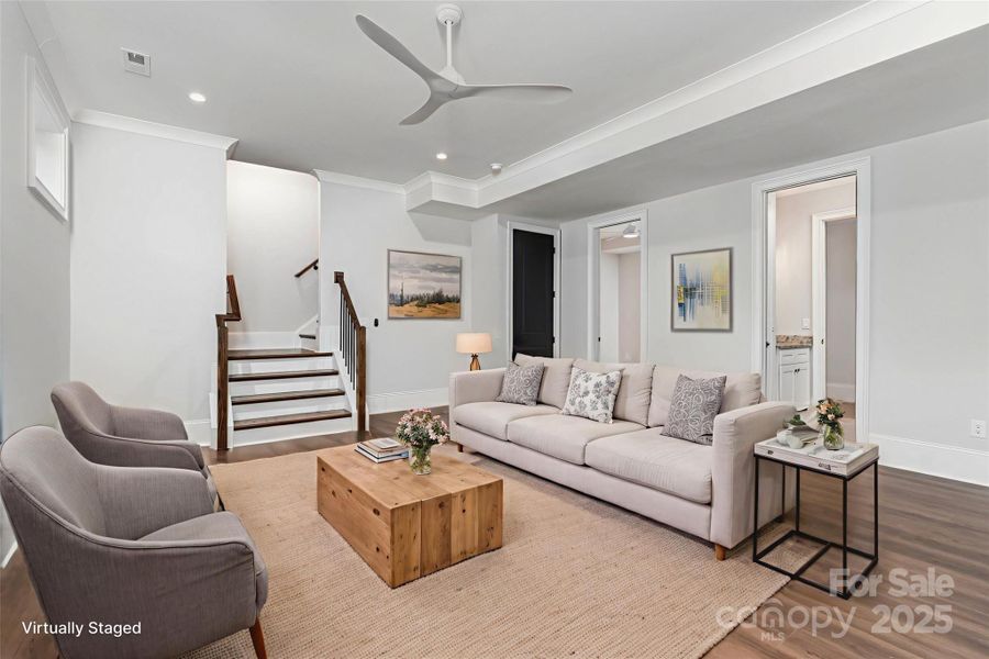 Main House Lower Level Family Room.