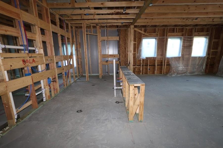 In-progress construction of a new home in The Meadows at Imperial Oaks, Conroe, TX (Image 11).