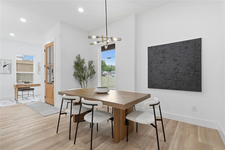 Furnished interior view inside a new home in , Dallas (Image 10).