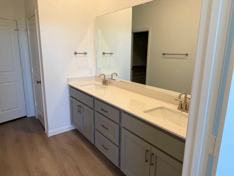 Primary Bathroom Construction Progress featuring the Milan Collection