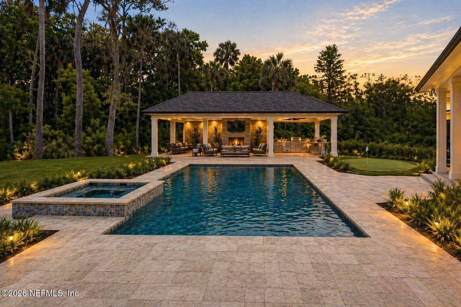 Exterior details and patio area of a home in , Ponte Vedra Beach (Image 34).