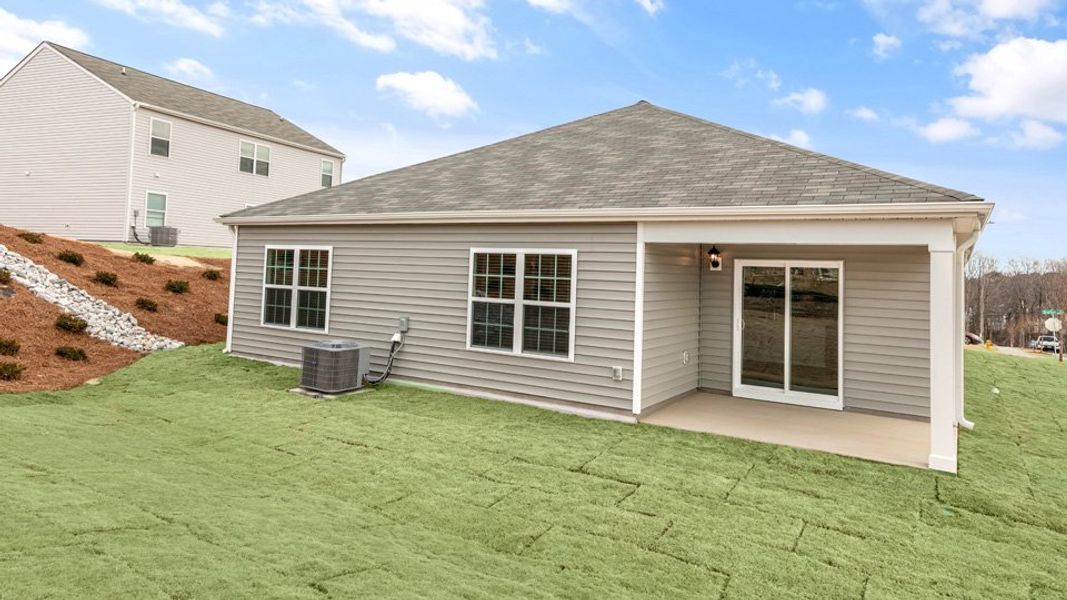 Exterior details and patio area of a home in Madeline Farm, New Bern (Image 16). Exterior details and patio area of a home in Madeline Farm, New Bern (Image 16).