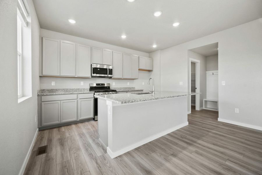 Representative furnished interior of a home built from the Olive by View Homes in Aspen Ranch, Fountain (Image 6).