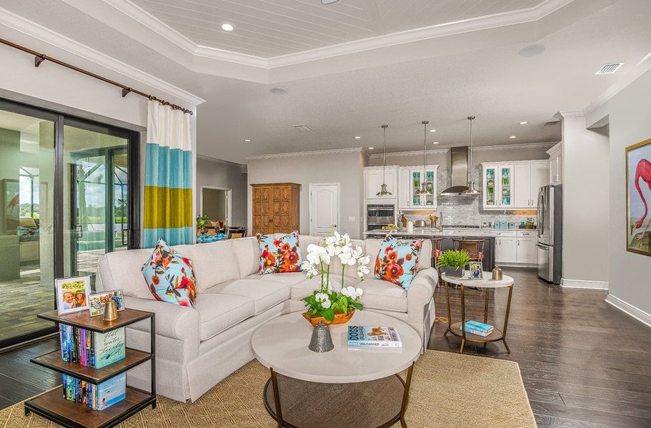 Representative furnished interior of a home built from the Captiva by Neal Communities in Canoe Creek, Parrish (Image 7). Representative furnished interior of a home built from the Captiva by Neal Communities in Canoe Creek, Parrish (Image 7).