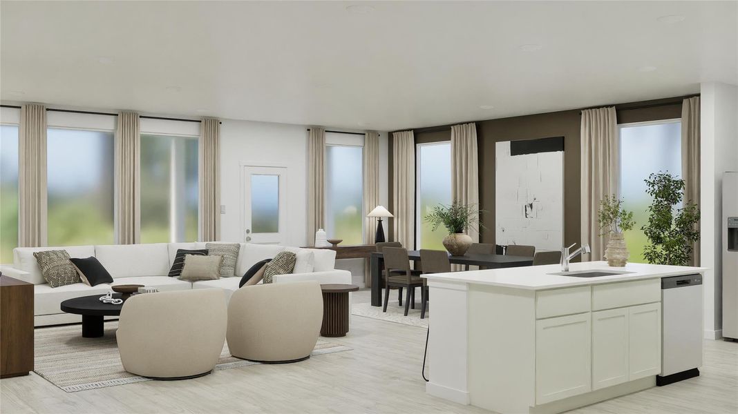 Furnished interior view inside a new home in Waterstone, Kyle (Image 22).