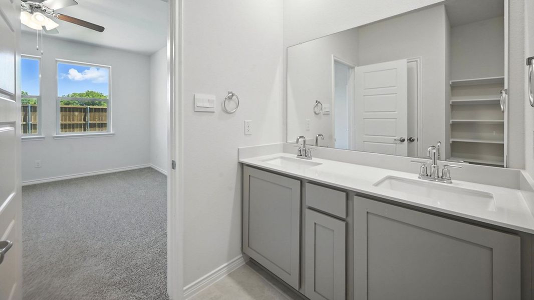 Representative furnished interior of a home built from the Tanzanite by D.R. Horton in Bel Air Village, Sherman (Image 7).