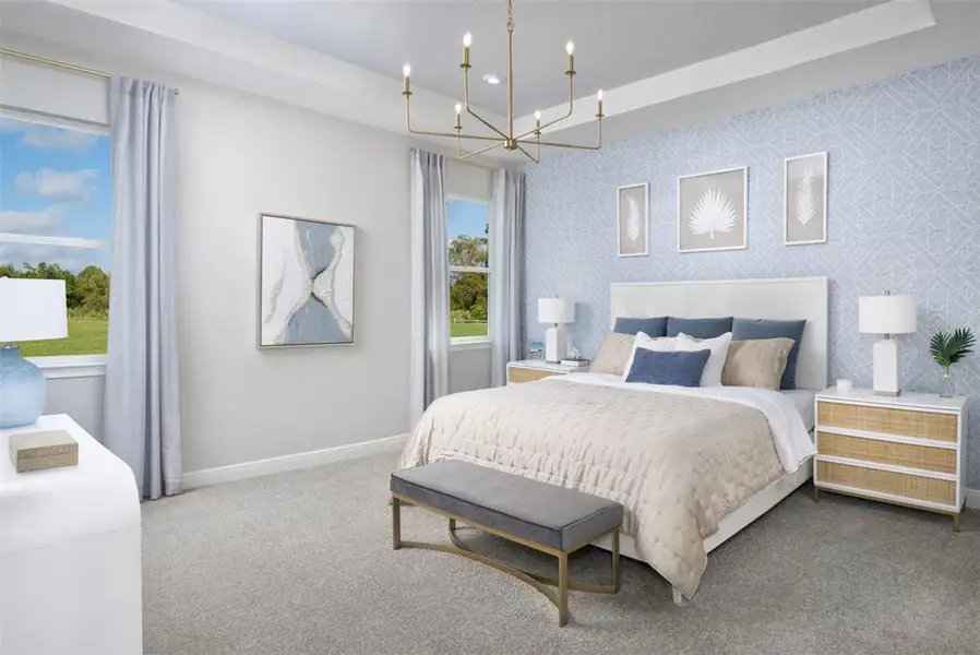 Furnished interior view inside a new home in Windwater, Parrish (Image 8).