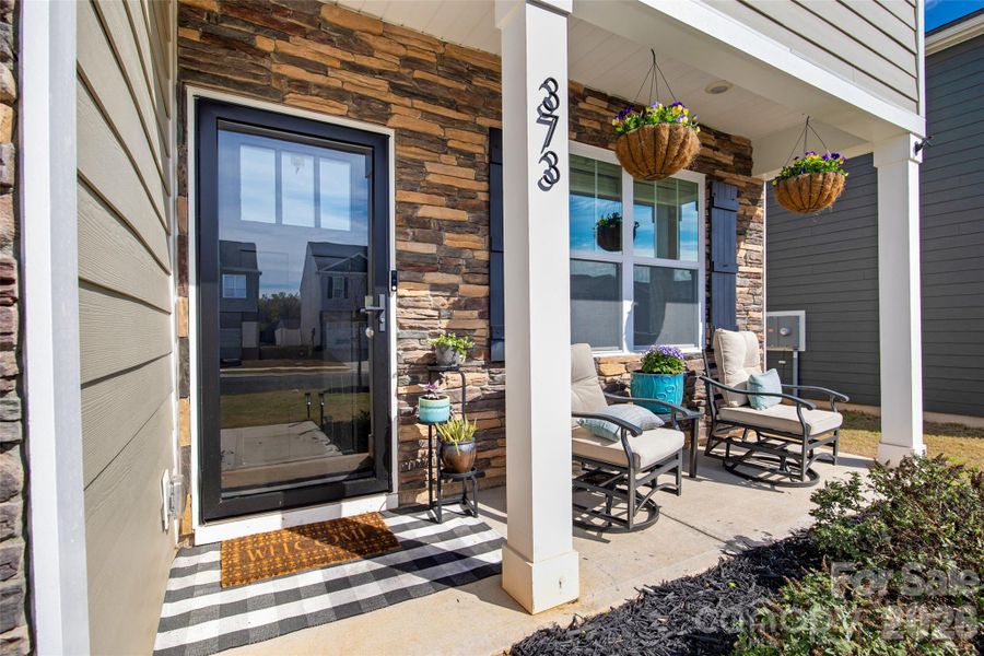 Exterior details and patio area of a home in Fergus Crossing, York (Image 3). Exterior details and patio area of a home in Fergus Crossing, York (Image 3).