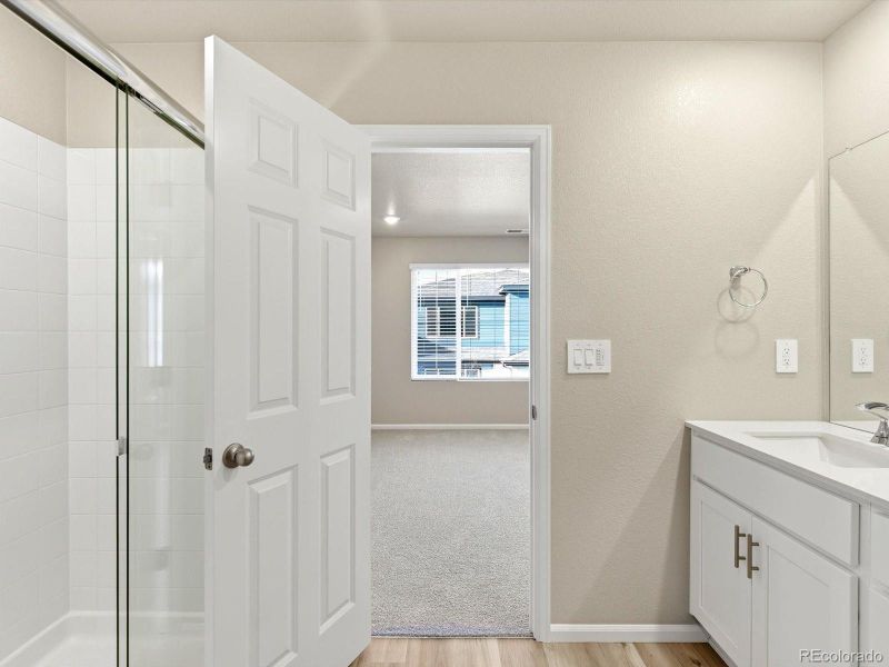 Furnished interior view inside a new home in , Thornton (Image 9).