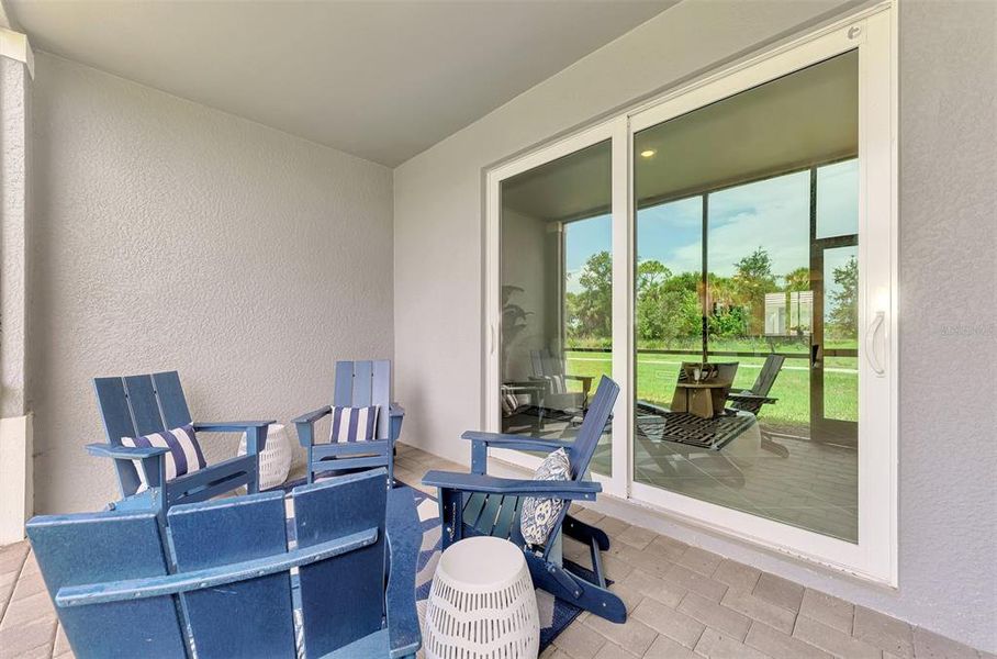 Exterior details and patio area of a home in Wellen Park Golf & Country Club, Venice (Image 27).