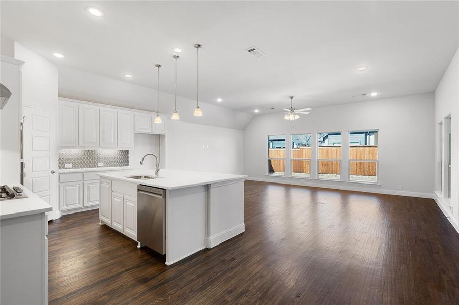 Furnished interior view inside a new home in Creekview Meadows, Pilot Point (Image 8).