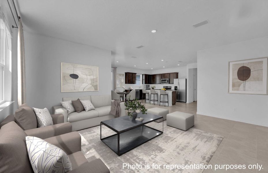 Furnished interior view inside a new home in Hyland Trail, Green Cove Springs (Image 5).
