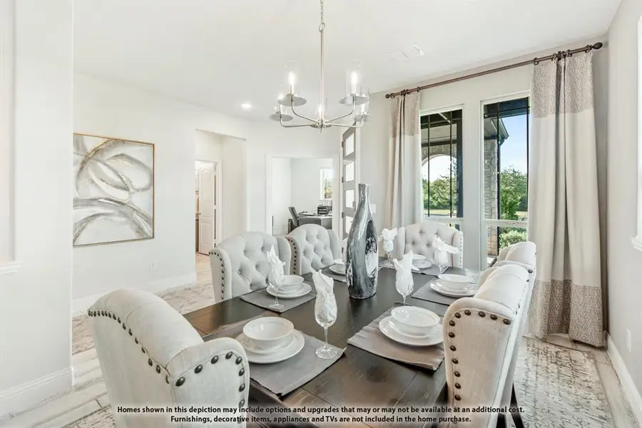 Furnished interior view inside a new home in Hunters Ridge, Crowley (Image 10).