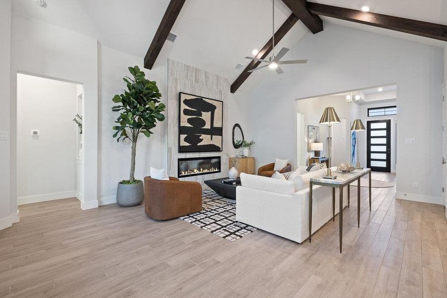 Furnished interior view inside a new home in Sweetwater, Austin (Image 17).