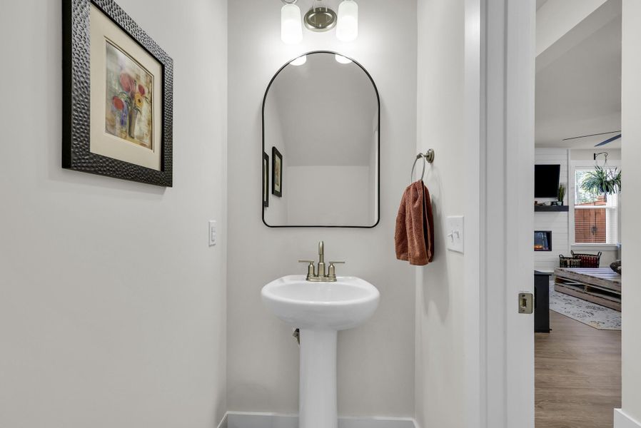 Furnished interior view inside a new home in Jasmine Point at Lakes of Cane Bay, Summerville (Image 11).
