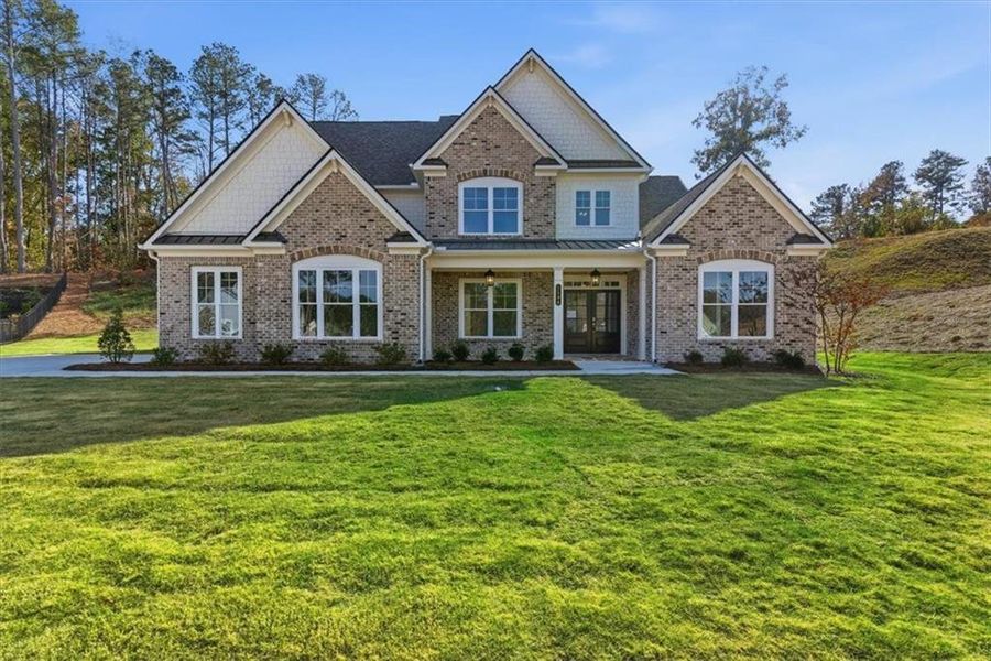 Front exterior of a new home in Ford Landing, Acworth, GA, highlighting curb appeal (Image 2).