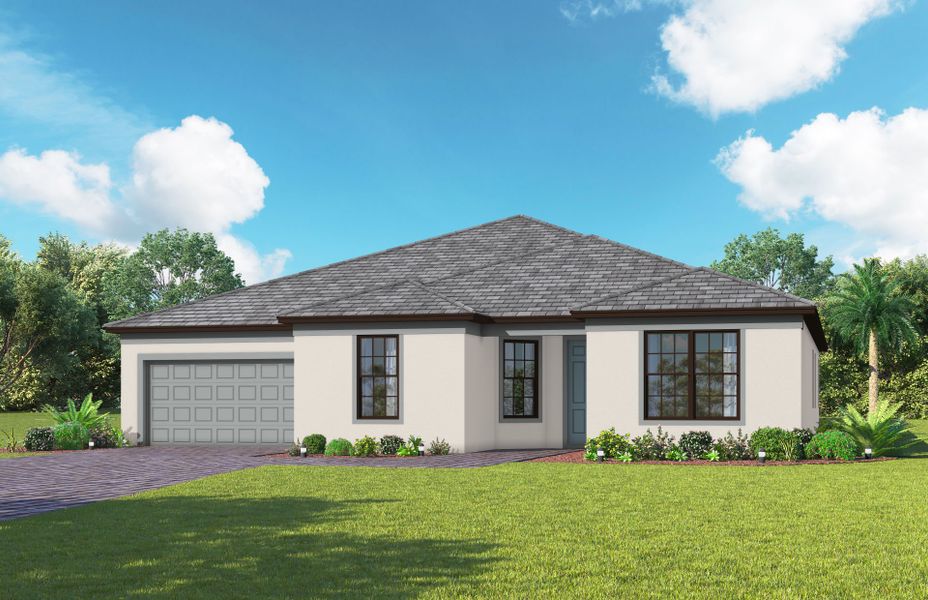 Representative exterior photo of a completed home built from the Reverence by Del Webb in Del Webb Naples, Ave Maria, FL (Image 22).