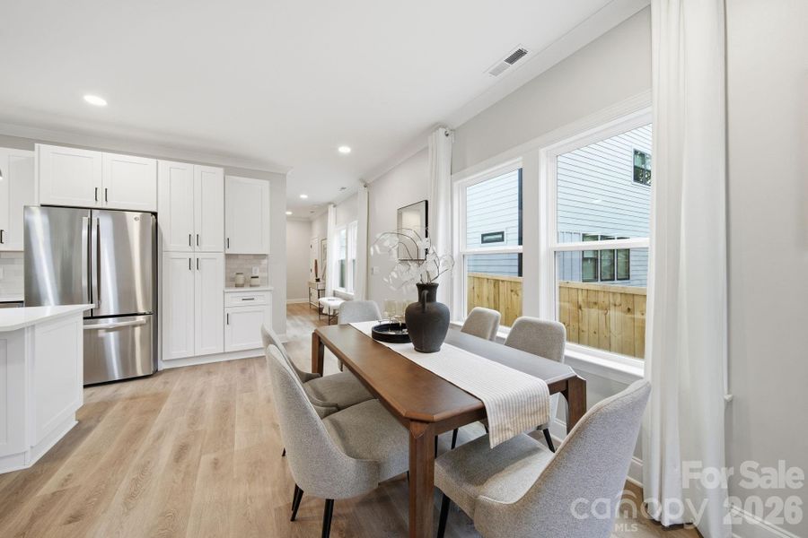 Furnished interior view inside a new home in , Charlotte (Image 11).
