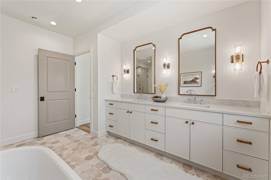 Furnished interior view inside a new home in , Denver (Image 18).