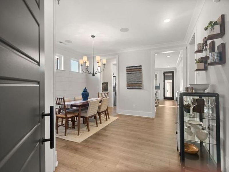 Representative furnished interior of a home built from the Charlotte II by True Homes in Colvin Park, Rock Hill (Image 13).
