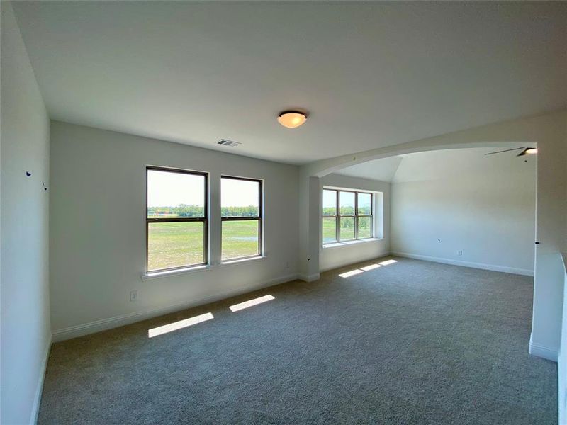 Upstairs loft would make a great game table area or homework room Upstairs loft would make a great game table area or homework room