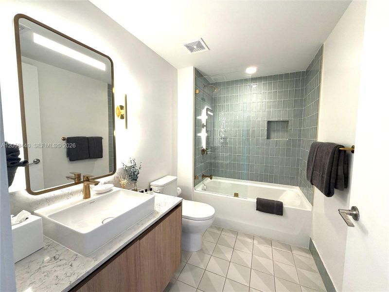 Furnished interior view inside a new home in , Miami (Image 7).