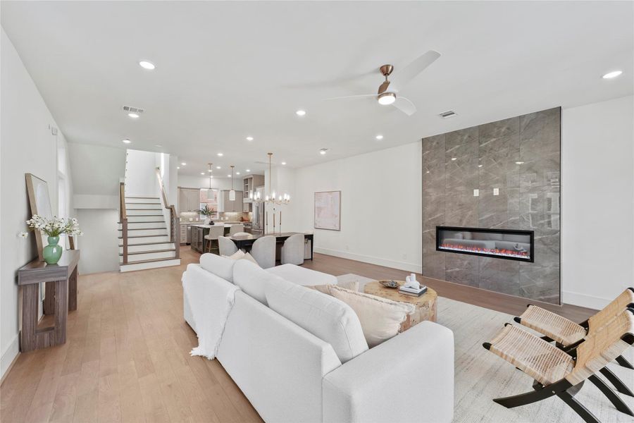 Furnished interior view inside a new home in , Houston (Image 14).