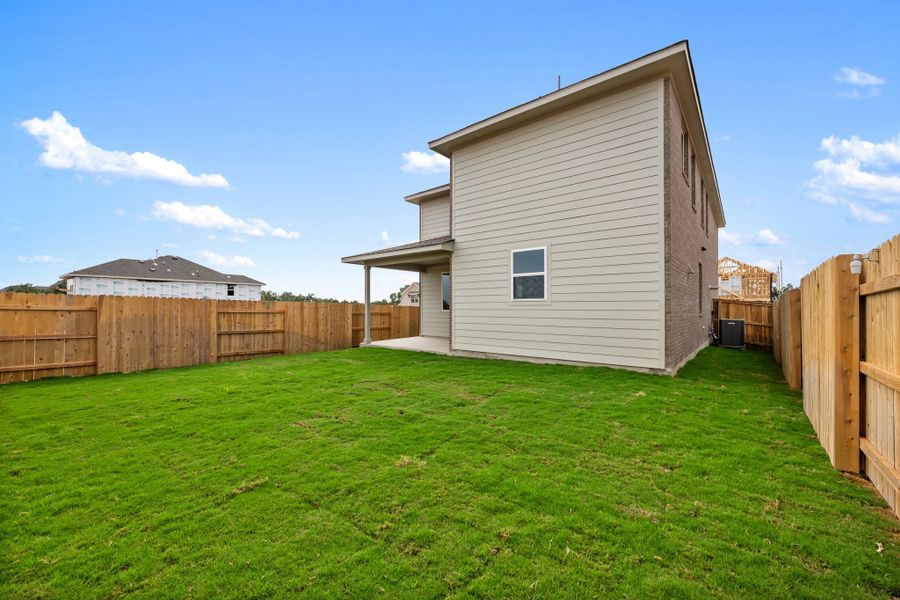 Exterior details and patio area of a home in The Cottages at La Cima, San Marcos (Image 32).