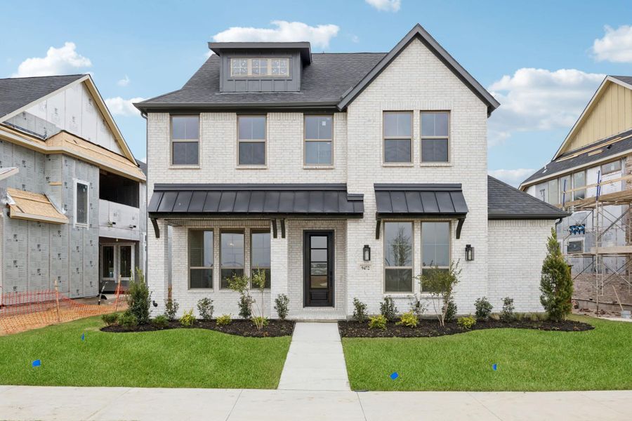 Front exterior of a new home in The Grove Frisco, Frisco, TX, highlighting curb appeal (Image 20).