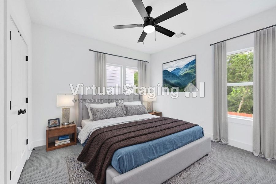 Furnished interior view inside a new home in , Houston (Image 9). Furnished interior view inside a new home in , Houston (Image 9).