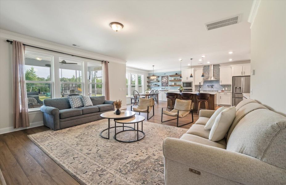 Furnished interior view inside a new home in The Enclave at French Quarter Creek, Huger (Image 14).