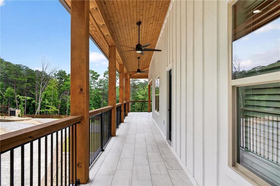 Exterior details and patio area of a home in , Dahlonega (Image 30).