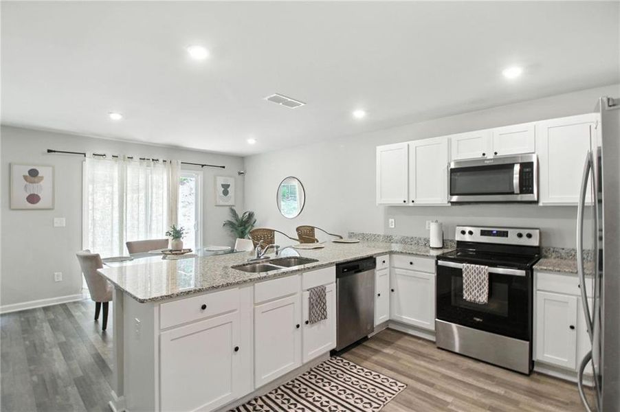 Furnished interior view inside a new home in , Dallas (Image 16).