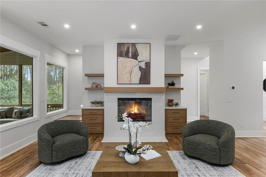 Furnished interior view inside a new home in , Atlanta (Image 41).