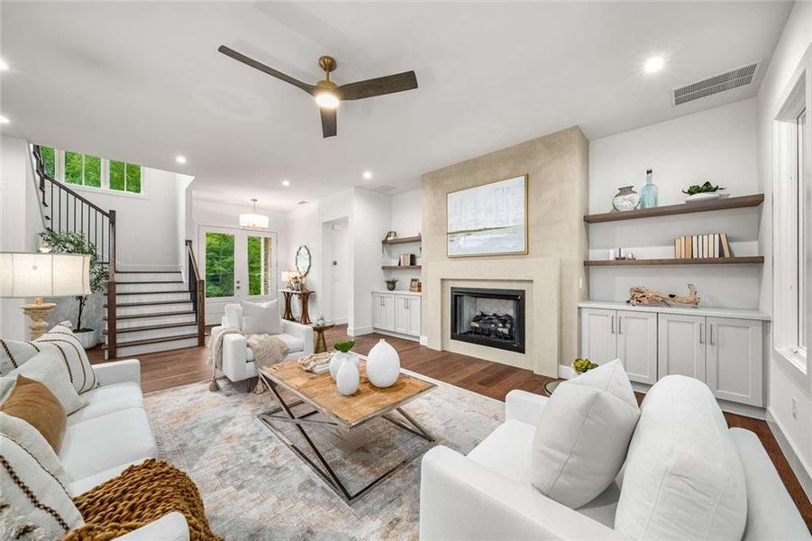 Furnished interior view inside a new home in , Marietta (Image 20).