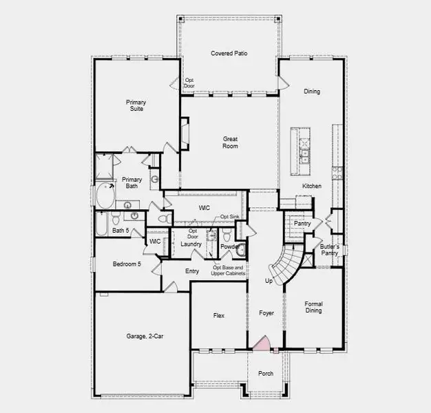 Additional Highlights Include: Fifth Bedroom and Bath Combo Downstairs and 42" Door at Entry