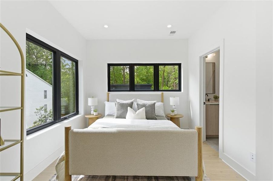 Furnished interior view inside a new home in , Atlanta (Image 36).