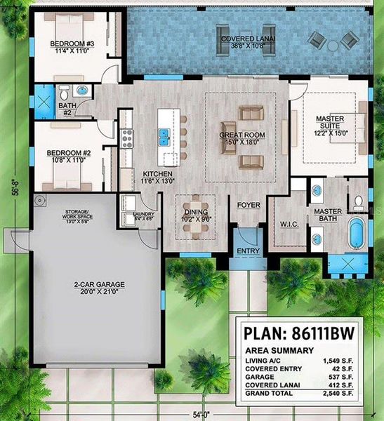 2D floor plan layout of this home in , Port Charlotte, FL (Image 5).