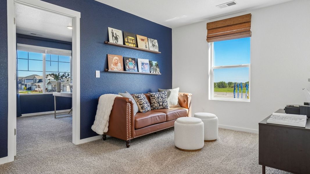 Furnished interior view inside a new home in Fossil Creek Ranch, Windsor (Image 12).
