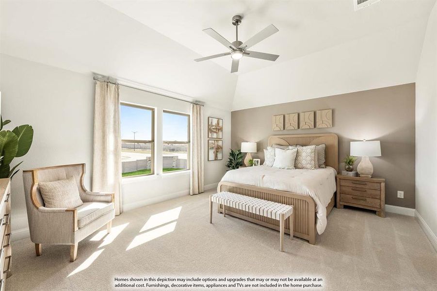 Furnished interior view inside a new home in ArrowBrooke, Aubrey (Image 39).