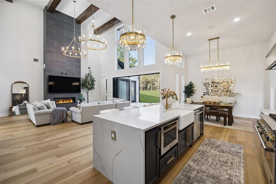 Furnished interior view inside a new home in , Flower Mound (Image 7).