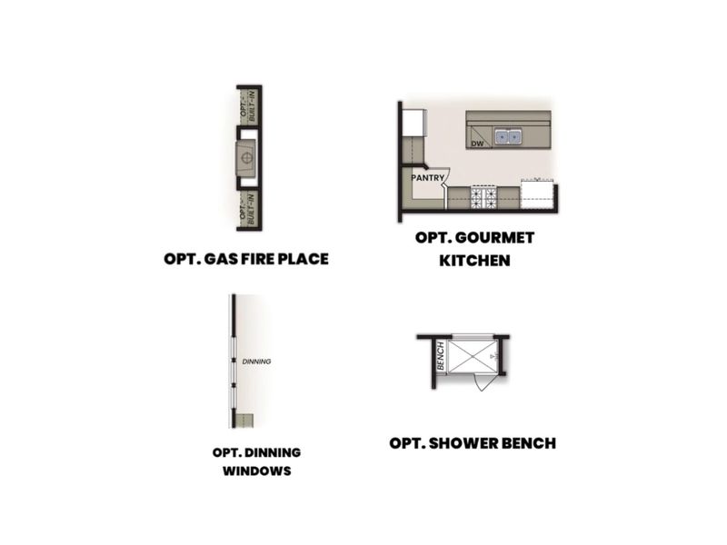 2D floor plan layout for the The Prairie B by Davidson Homes LLC in Woods Crossing, Gallatin, TN (Image 4).