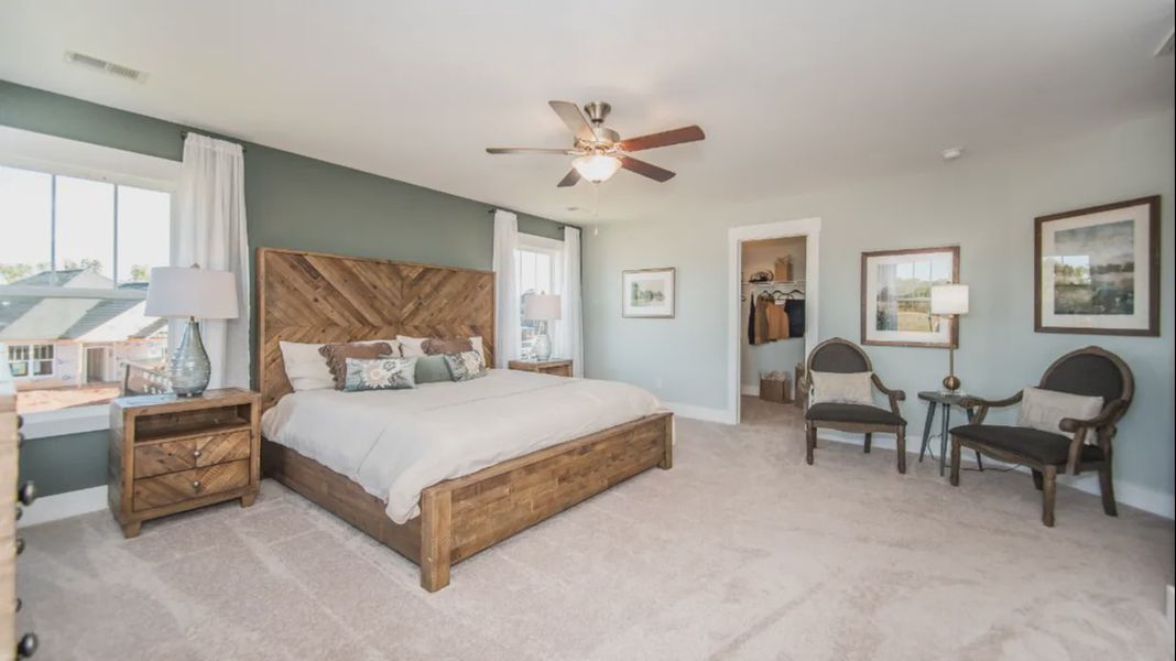 Furnished interior view inside a new home in Sidney Creek Single Family, Zebulon (Image 16).