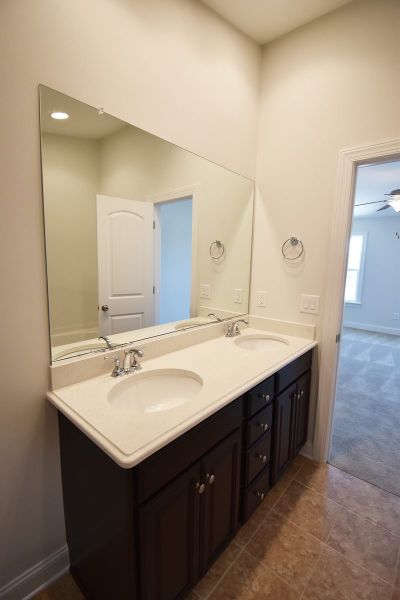 Representative furnished interior of a home built from the Cayman X by Keystone Homes NC in Trellises, High Point (Image 40).