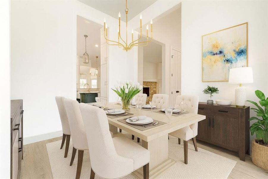 Huge formal dining with built ins! Huge formal dining with built ins!