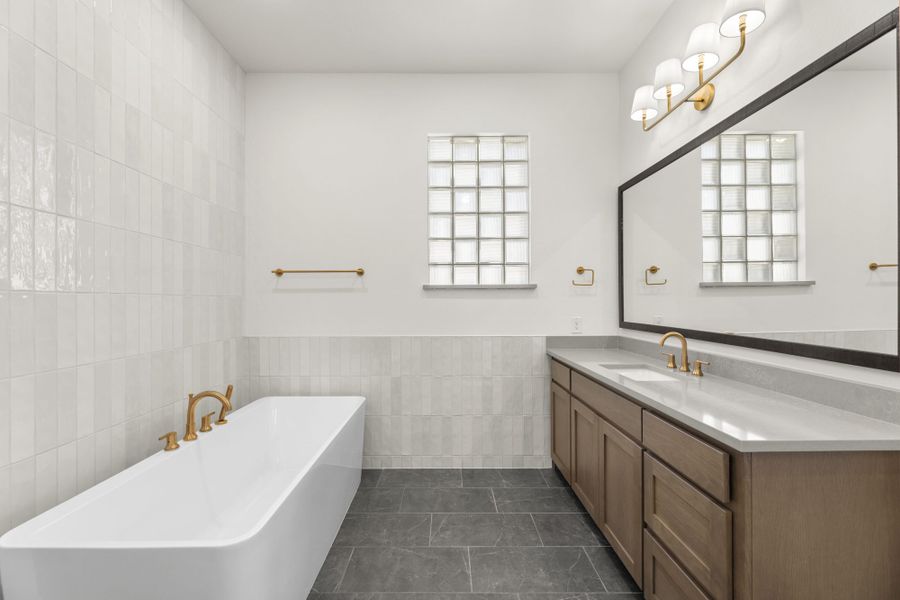 Representative furnished interior of a home built from the 5551 by Tradition Homes in Windsong Ranch, Prosper (Image 12).