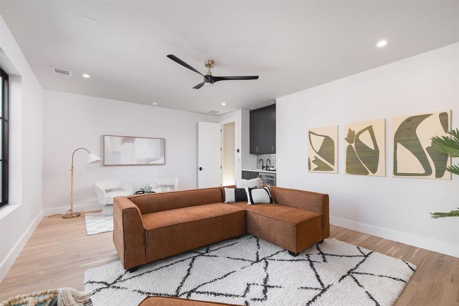 Furnished interior view inside a new home in , Dallas (Image 13).