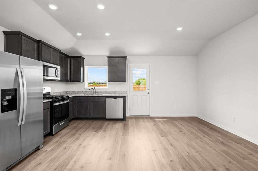 Furnished interior view inside a new home in Big Sky Estates, Ponder (Image 4).