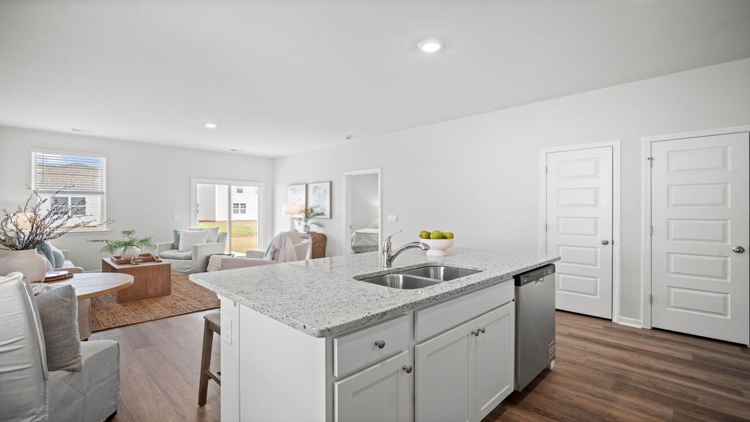 Furnished interior view inside a new home in The Retreat at East Argent, Ridgeland (Image 8).